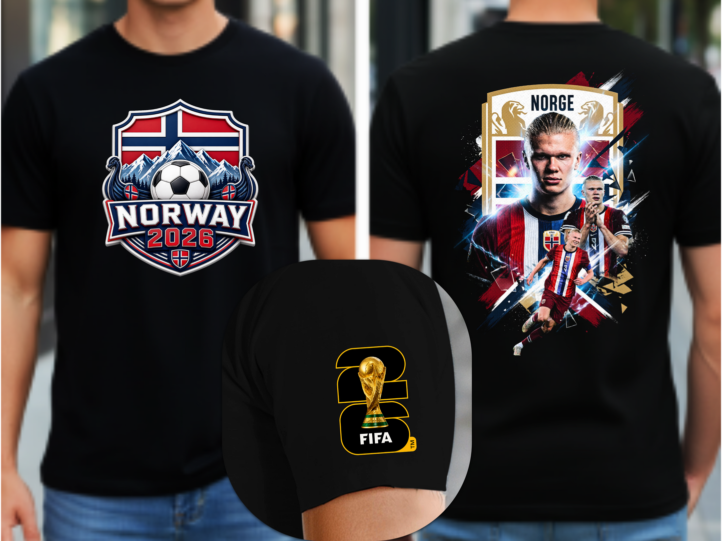 Erling Haaland for Norway 2026 FIFA T-Shirt