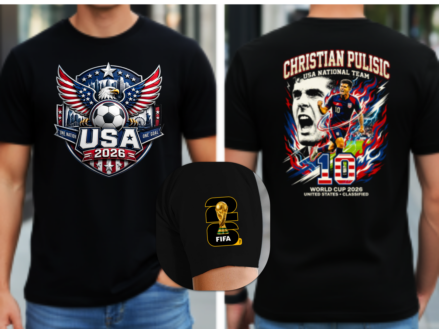Christian Pulisic for USA 2026 FIFA T-Shirt