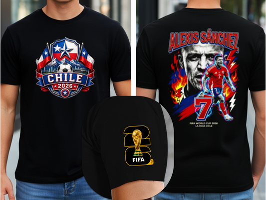 Alexis Sanchez for Chile 2026 FIFA T-Shirt