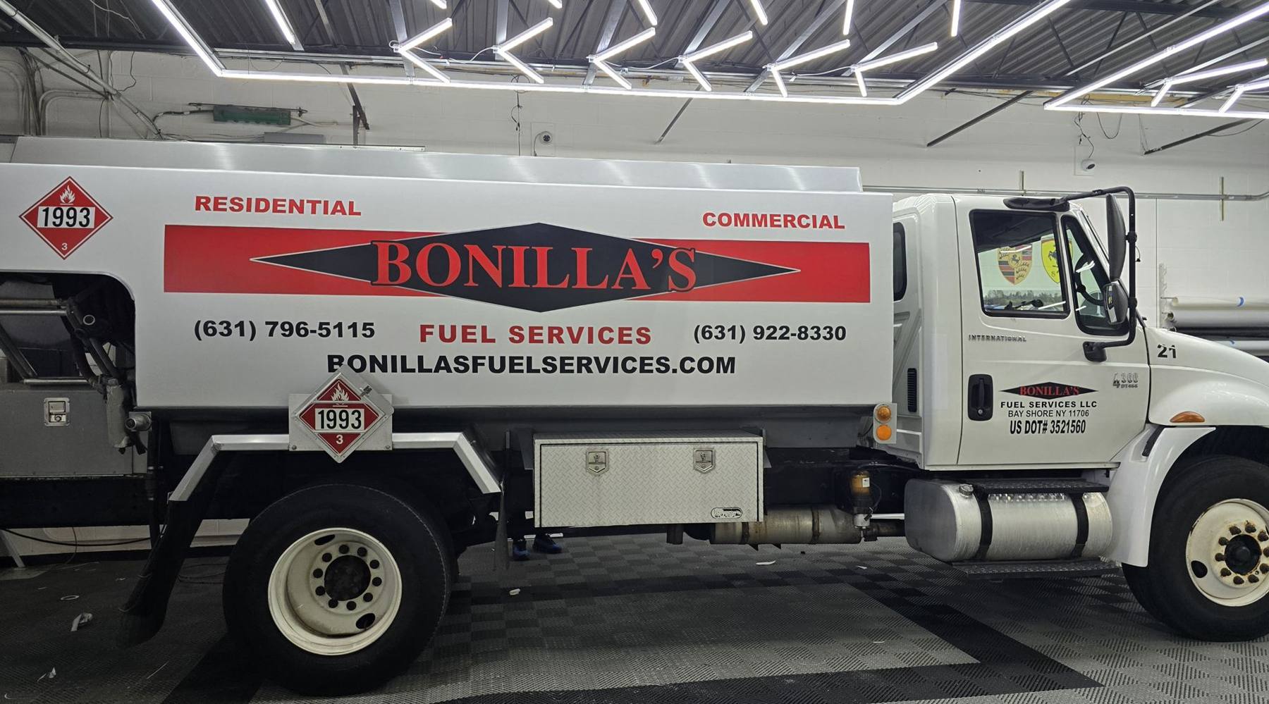Bonilla's Fuel · tanker graphics