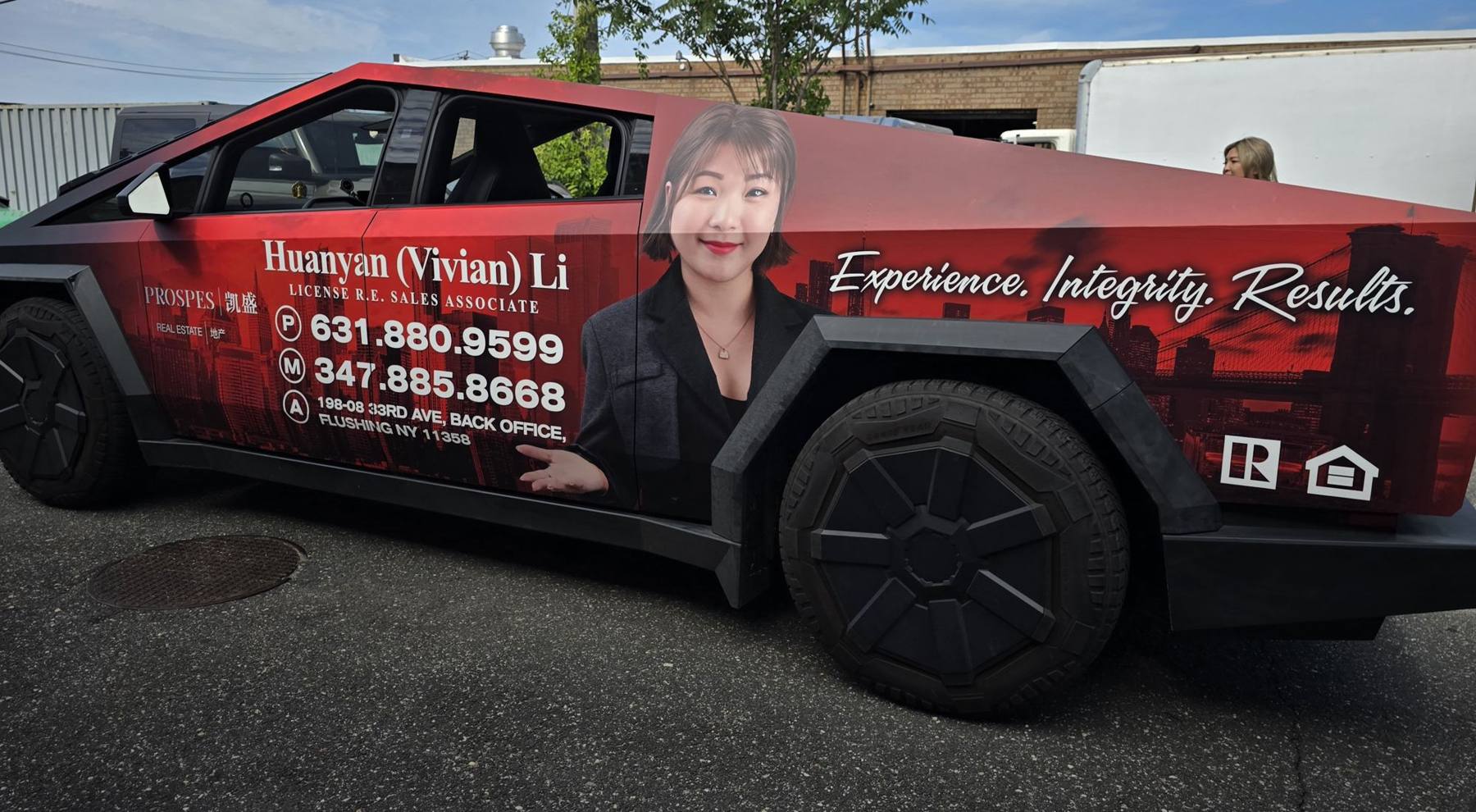 Cybertruck · real estate wrap