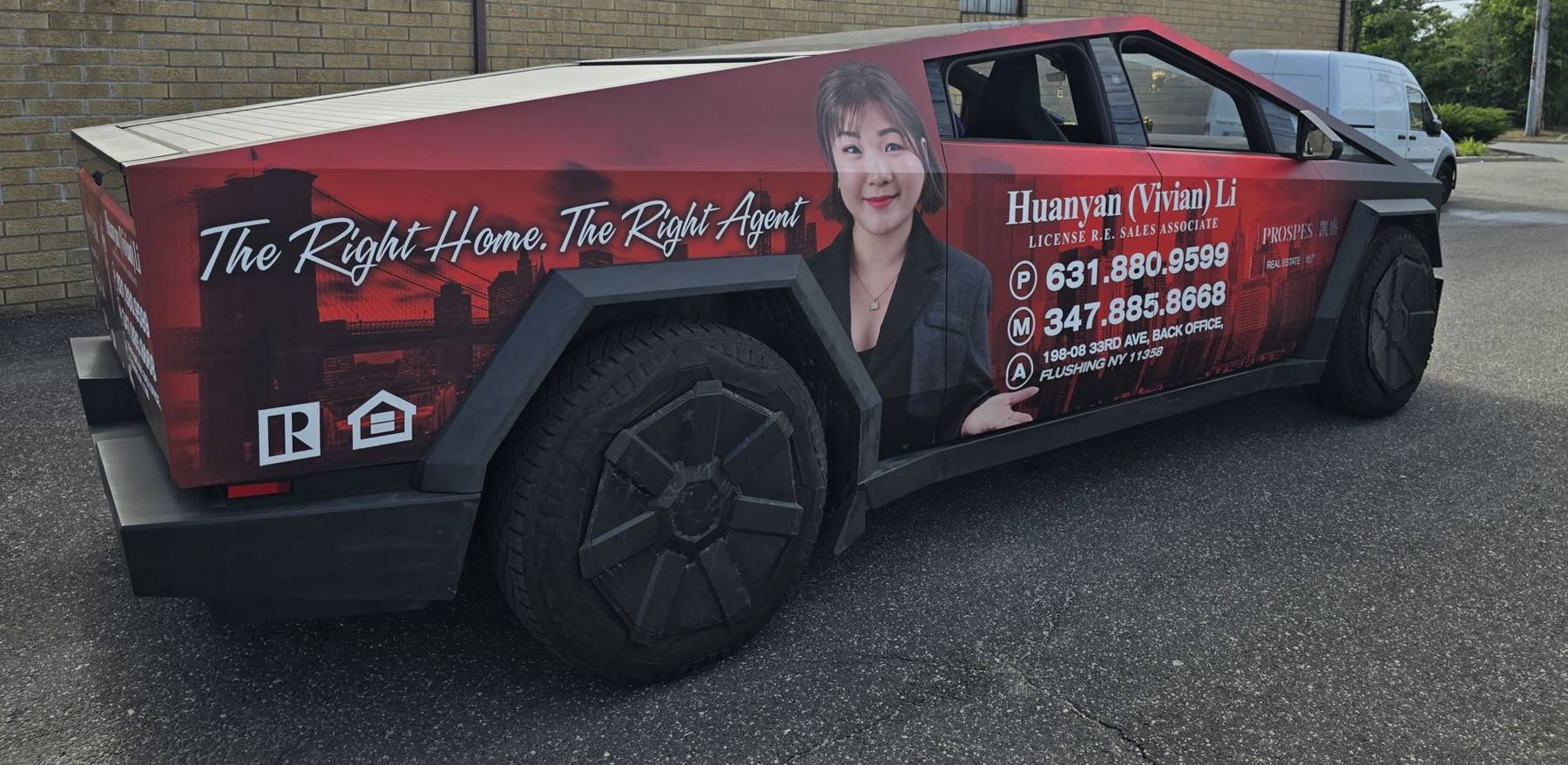 Cybertruck · real estate wrap