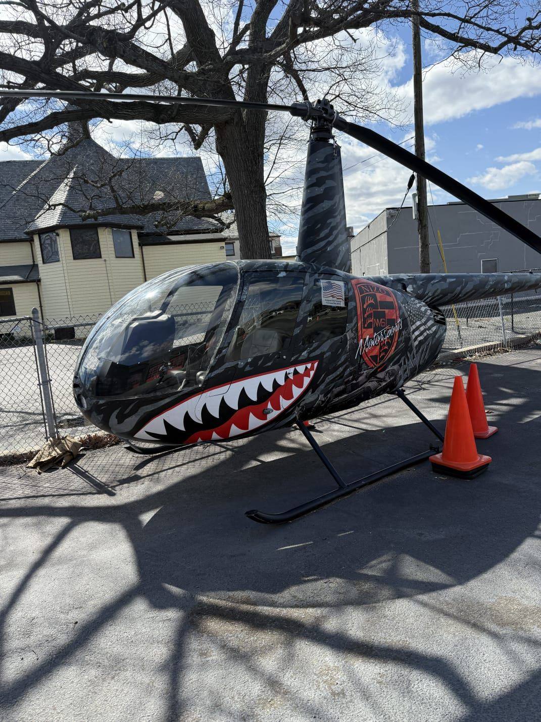Helicopter · custom shark livery