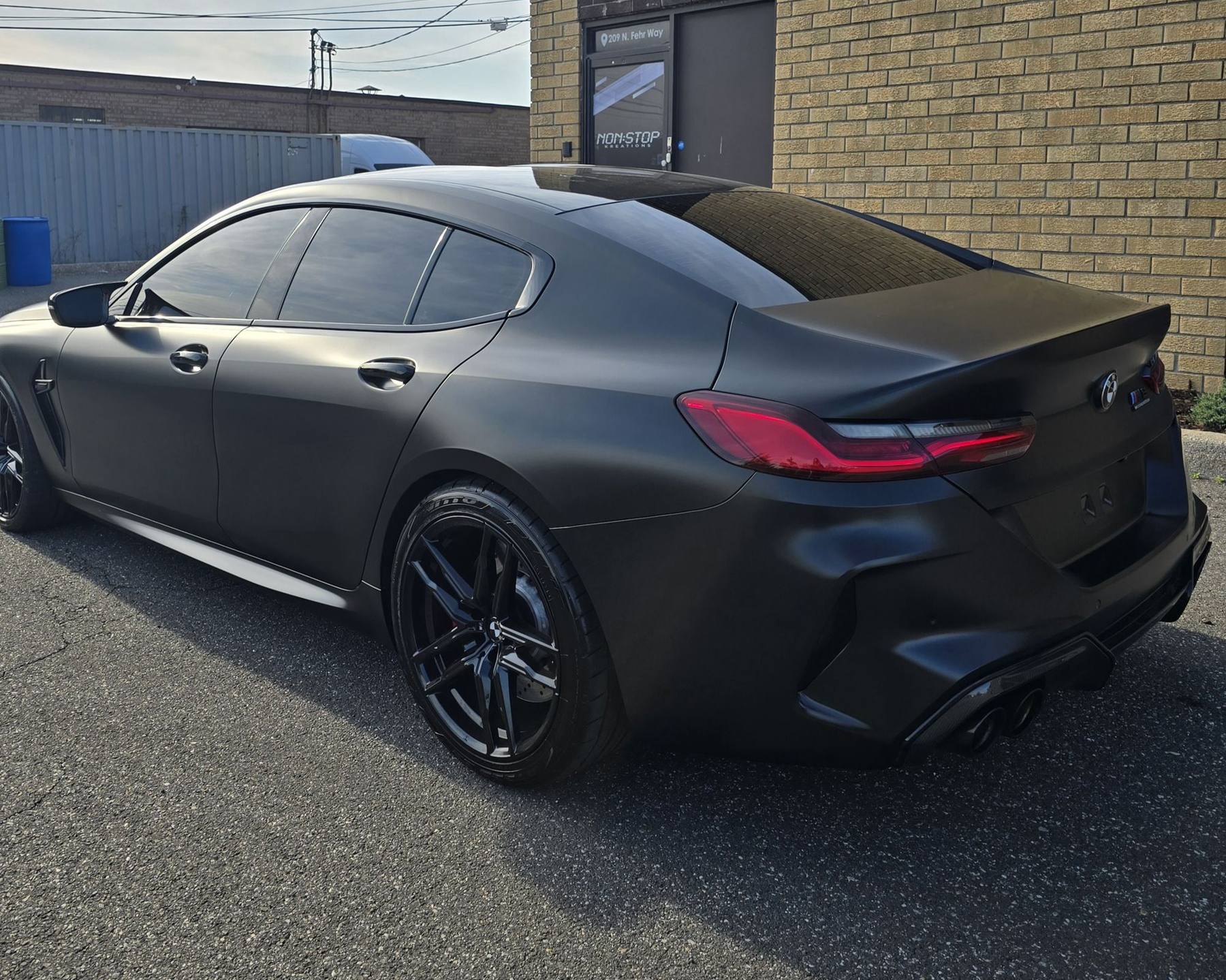BMW M8 · satin black color change