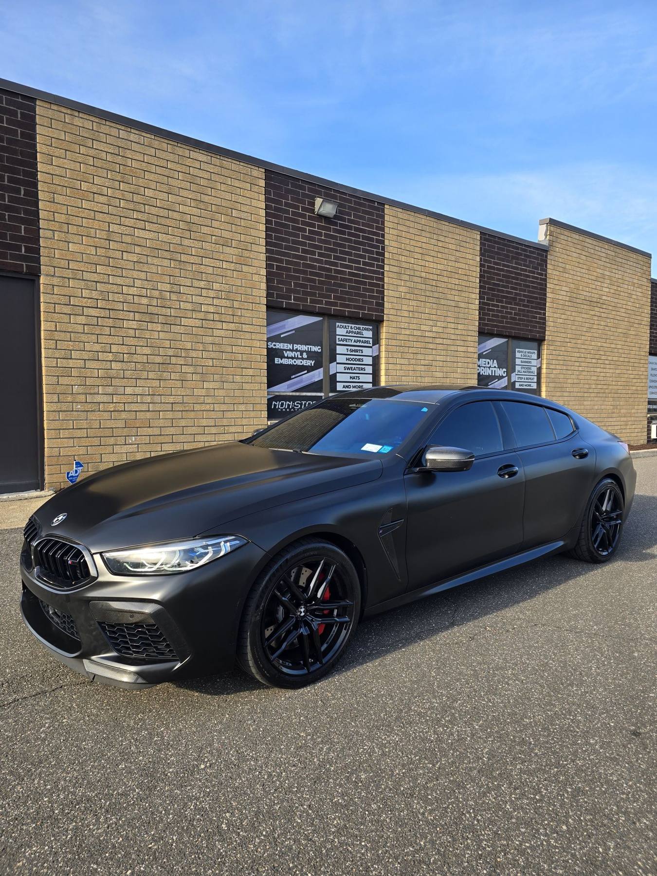 BMW M8 · satin black color change